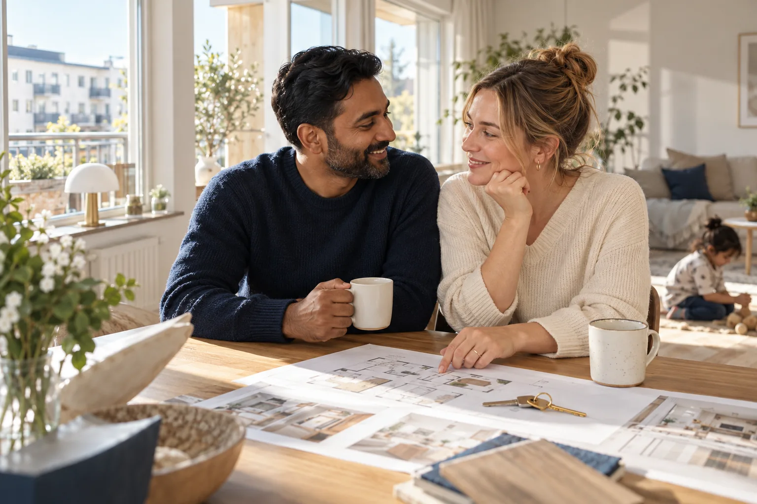 Illustrativ bild av administrativt stöd vid bostadsköp